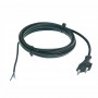 Кабел захранващ 2х0.75 кв.мм, 1.5 м, H03VVH2-F, черен AS-Schwabe 70642