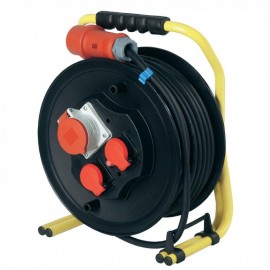 Удължител на макара с кабел 30 м, 5х2,5 мм, 1 трифазен и 2 монофазни контакта, IP44 AS-Schwabe GmbH 20653