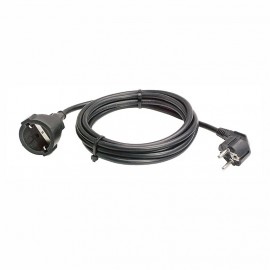 Удължител с кабел 5 м, 3х1,5 мм, H05VV-F, черен AS-Schwabe GmbH 50512