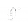 Помпа потопяема с гъвкав смукател SBA 3-45 MW Grundfos /1050W, Q-2.83 m3/h, H-30.1 m, 3/4"-1"/ 97896311