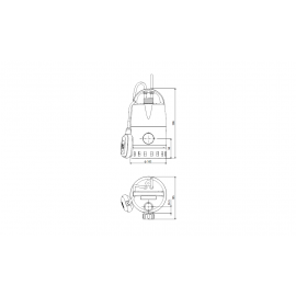 Помпа потопяема, дренажна UNILIFT CC7 - M1 Grundfos /Q-10 m3/h, H-7 m, 1 1/4", 10 м/ 96280967
