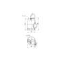 Помпа потопяема, дренажна Unilift KP 150-А1 Grundfos /Q-8.5 m3/h, H-5.5 m, 1 1/4", 10 м/ 011H1800