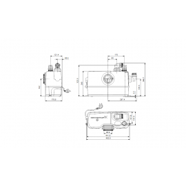 Помпена система за канализационни и отпадни води Sololift 2 WC-1 Grundfos /WC+1 вход/ 97775314