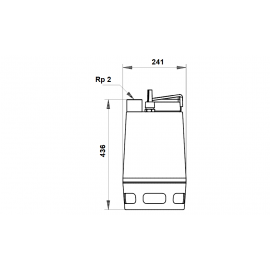 Помпа потопяема за отпадни води Unilift AP50.50.11.A3 Grundfos /400V, Ø50 мм, Q-32 m3/h, H-13 m, 2", 10 м/ 96023878