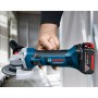 Ъглошлайф Bosch акумулаторен с 2 батерии и зарядно, 18 V, 4 Ah, 125 мм, 11 000 об./мин, GWS 180-LI-0 601 9H9 021