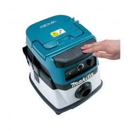 Прахосмукачка акумулаторна Makita DVC860LZ /18+18 V/230V, 3600 л/мин/