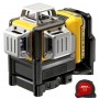 Нивелир DeWALT лазерен линеен с 3 лъча 30 м, 0.3 мм/м, DCE089D1R Нивелир DeWALT лазерен линеен с 3 лъча 30 м, 0.3 мм/м, DCE089D1R