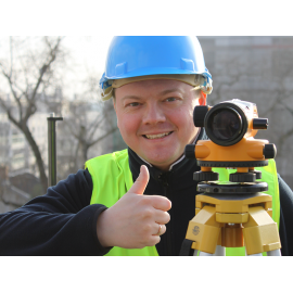 Нивелир оптичен N32x (32x, 1,5мм/1км, IPX6) в комплект с телекоскопична лата  (TS-50) и тринога (SJJ1) NIVEL SYSTEM