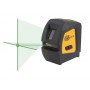 Нивелир лазерен линеен 15м, ±1мм/5м, 2 лазерни лъча (+точка), зелен, IP54 + тринога (SJJ-M1) NIVEL SYSTEM CL1G