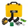 Нивелир лазерен линеен 20м, ±1мм/5м, 3 лазерни равнини (360°), зелен, IP54 NIVEL SYSTEM CL3D-G Нивелир лазерен линеен 20м, ±1мм/5м, 3 лазерни равнини (360°), зелен, IP54 NIVEL SYSTEM CL3D-G