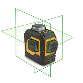 Нивелир лазерен линеен 20м, ±1мм/5м, 3 лазерни равнини  (360°), зелен, IP54 NIVEL SYSTEM CL3D-G