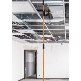 Нивелир лазерен линеен 20м, ±1мм/5м, 3 лазерни равнини  (360°), зелен + телескопична стойка NIVEL SYSTEM CL3D-G