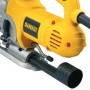Трион DeWALT прободен (зеге) електрически с плавно регулиране 701 W, 0-3100 хода/мин, 26 мм, DW331KT Трион DeWALT прободен (зеге) електрически с плавно регулиране 701 W, 0-3100 хода/мин, 26 мм, DW331KT