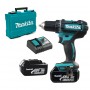 Винтоверт Makita акумулаторен 18 V, 3 Ah, 62 Nm, 1.5-13 мм, DDF482RFE Винтоверт Makita акумулаторен 18 V, 3 Ah, 62 Nm, 1.5-13 мм, DDF482RFE