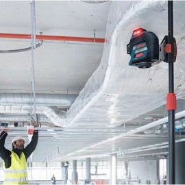 Bosch GLL 3-80 C, Нивелир лазерен линеен с 3 лъча 30 м, 0.2 мм/м