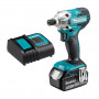Винтоверт Makita акумулаторен 1-скоростен 18.0 V, 3.0 Ah, 155 Nm, DTD156SF