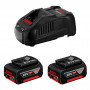 Батерия за електроинструменти Li-Ion комплект 18 V, 5 Ah, 2x GBA 18 V, GAL 1880 CV Bosch