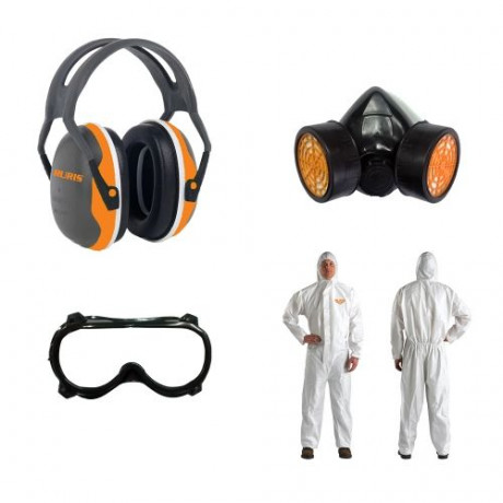 Защитен комплект антифони, гащеризон, маска, очила RURIS