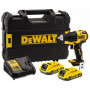 Акумулаторен винтоверт DeWALT с безчетков двигател с 2 батерии и зарядно, 18 V, 2 Ah, 65 Nm, 1.5-13 мм DCD708D2T Акумулаторен винтоверт DeWALT с безчетков двигател с 2 батерии и зарядно, 18 V, 2 Ah, 65 Nm, 1.5-13 мм DCD708D2T