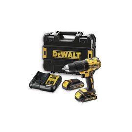 Бормашина винтоверт DeWALT акумулаторна ударна 18 V, 1.5 Ah, 65 Nm, 1.5-13 мм, DCD778S2T