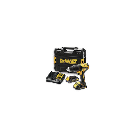 Бормашина винтоверт DeWALT акумулаторна ударна 18 V, 1.5 Ah, 65 Nm, 1.5-13 мм, DCD778S2T