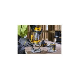Оберфреза DeWALT ръчна 18 V, 5 Ah, 16 000-25 500 об./мин, ф 6.35 мм, DCW604P2
