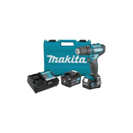 Бормашина винтоверт Makita акумулаторна ударна 12 V, 4 Ah, 30 Nm, 0.8-10 мм, HP333DSME