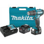 Бормашина винтоверт Makita акумулаторна ударна 12 V, 4 Ah, 30 Nm, 0.8-10 мм, HP333DSME