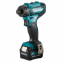 Винтоверт Makita акумулаторен 12 V, 4 Ah, 30 Nm, DF033DSME