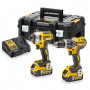 Комплект DeWALT акумулаторни инструменти DCF887N, DCD796, 18 V, 5 Ah, DCK266P2T