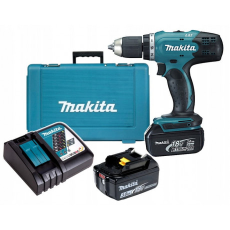 Винтоверт Makita акумулаторен 18 V, 3 Ah, 42 Nm, 1.5-13 мм, DDF453RFE