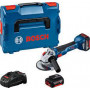 Bosch GWS 18V-10 SC, Ъглошлайф акумулаторен ф 125 мм, 18 V, 5 Ah, 4500-9000 об./мин