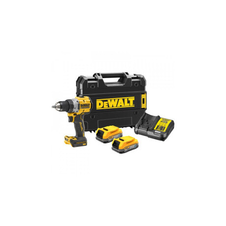 Бормашина винтоверт DeWALT акумулаторна ударна с батерия и зарядно, 18 V, 1.7 Ah, 90 Nm, 1.5-13 мм, DCD805E2T