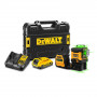 Нивелир DeWALT лазерен линеен с 3 лъча 35 м, 0.3 мм/м, DCE089D1G18 Нивелир DeWALT лазерен линеен с 3 лъча 35 м, 0.3 мм/м, DCE089D1G18