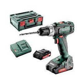 Винтоверт Metabo акумулаторен с батерия и зарядно, 18 V, 2 Ah, 50 Nm, 1.5-13 мм, BS 18 L