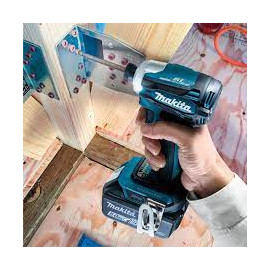 Гайковерт Makita акумулаторен ударен без батерия и зарядно, 18 V, 180 Nm, 1/4", DTD172Z