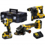 Комплект DeWALT акумулаторни инструменти с 3 батерии и зарядно, DCF887, DCH273, DCG405, 18 V, 5 Ah, DCK305P3T Комплект DeWALT акумулаторни инструменти с 3 батерии и зарядно, DCF887, DCH273, DCG405, 18 V, 5 Ah, DCK305P3T