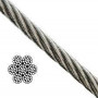 Въже стоманено неръждаемо ф 4 мм, 7x19, 190 кг, 927 кгс