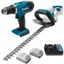 Комплект Makita акумулаторни инструменти с 2 батерии и зарядно, DF457D, UH482D, 18 V, 1.3 Ah DK18171