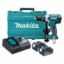 Акумулаторен винтоверт Makita с колекторен двигател с 2 батерии и зарядно, 18 V, 3 Ah, 91 Nm, 1.5-13 мм, DDF458RFE Акумулаторен винтоверт Makita с колекторен двигател с 2 батерии и зарядно, 18 V, 3 Ah, 91 Nm, 1.5-13 мм, DDF458RFE