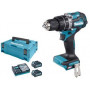 Акумулаторен винтоверт Makita ударен с 2 батерии и зарядно, 40 V, 2 Ah, 64 Nm, 1.5-13 мм, HP002GA201 Акумулаторен винтоверт Makita ударен с 2 батерии и зарядно, 40 V, 2 Ah, 64 Nm, 1.5-13 мм, HP002GA201