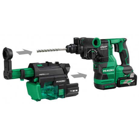 Перфоратор HiKOKI - Hitachi акумулаторен без батерия и зарядно, SDS-plus, 36 V, 3.2 J, 0-4300 уд./мин, DH3628DC-W3Z Перфоратор HiKOKI - Hitachi акумулаторен без батерия и зарядно, SDS-plus, 36 V, 3.2 J, 0-4300 уд./мин, DH3628DC-W3Z