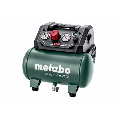 Електрически безмаслен компресор Metabo 6 л, 160 л/мин, 8 bar, BASIC 160-6 W OF-601501000