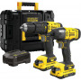 Комплект акумулаторни инструменти Stanley с 2 батерии и зарядно, SFMCD711, SFMCF800, 18 V, 2 Ah, SFMCK465D2T Комплект акумулаторни инструменти Stanley с 2 батерии и зарядно, SFMCD711, SFMCF800, 18 V, 2 Ah, SFMCK465D2T