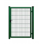 Метална врата лукс с брава и дръжка-зелена H 1.50 м-RAL 6005