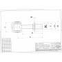 Панта за заваряване за портални врати IBFM регулируема разглобяема M18x36, 425018VR Панта за заваряване за портални врати IBFM регулируема разглобяема M18x36, 425018VR