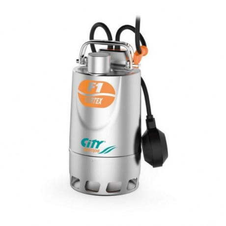 Помпа потопяема City Pumps за чиста или леко замърсена вода 1.2-10.8 м3/ч, 9-3 м, 1 1/4 ", F1/70M- 48TIX13A1