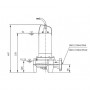 Помпа Wilo потопяема за дренажни и отпадни води, Rexa MINI3- S03/M008-523/P-6093590