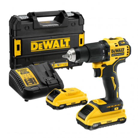 Акумулаторна бормашина DeWALT ударна с 2 батерии и зарядно, 18 V, 2 Ah, 65 Nm, 1.5-13 мм, DCD709D2T Акумулаторна бормашина DeWALT ударна с 2 батерии и зарядно, 18 V, 2 Ah, 65 Nm, 1.5-13 мм, DCD709D2T