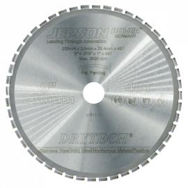 Диск циркулярен за рязане Jepson универсален с HM пластини 230 мм, 25.4 мм, 1.9 мм, 60 z-72123060